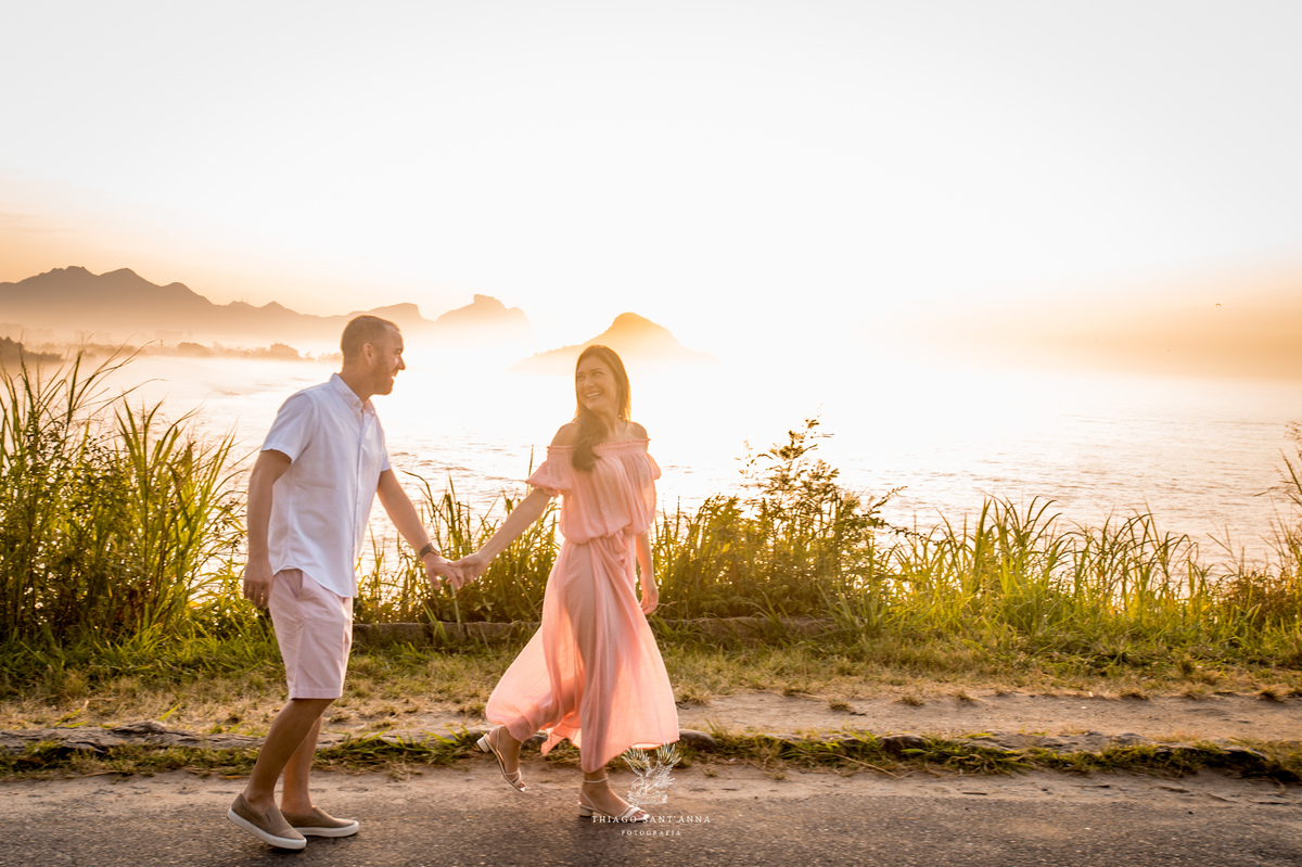 Ensaio ambiente externo paisagem praia nascer do sol