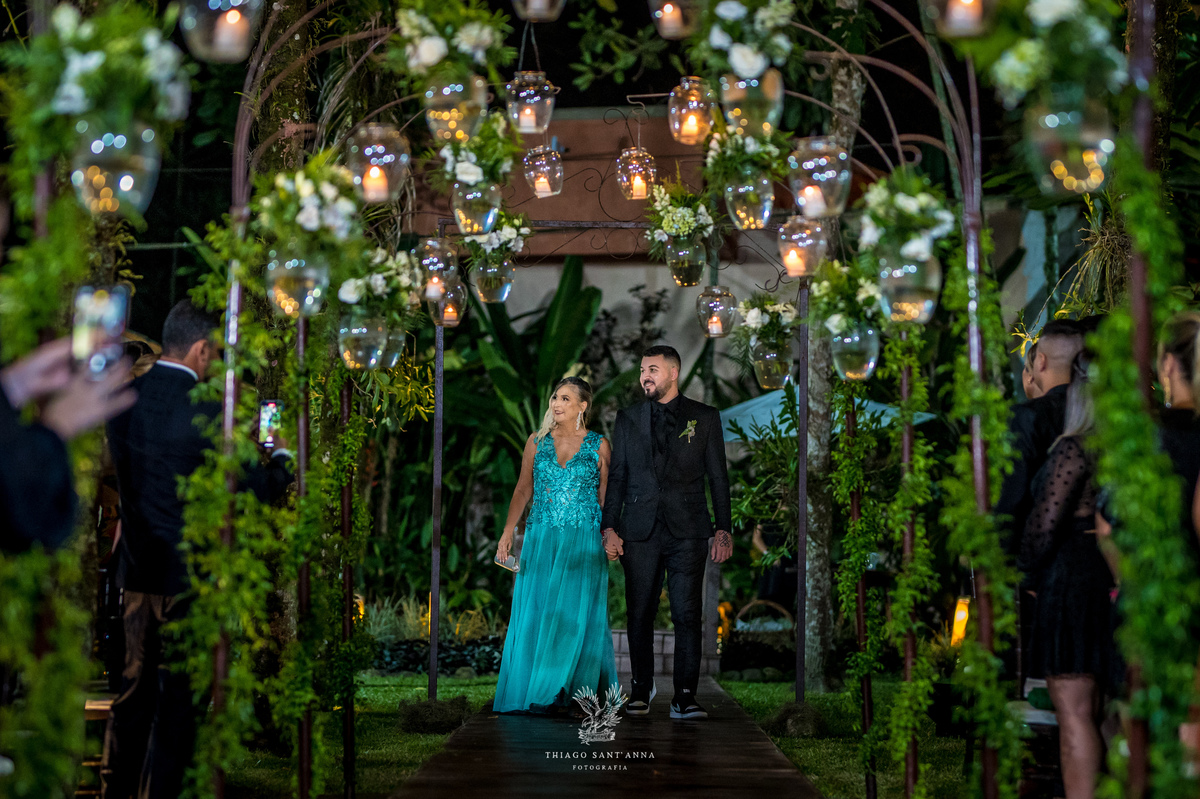 Entrada do noivo na cerimônia