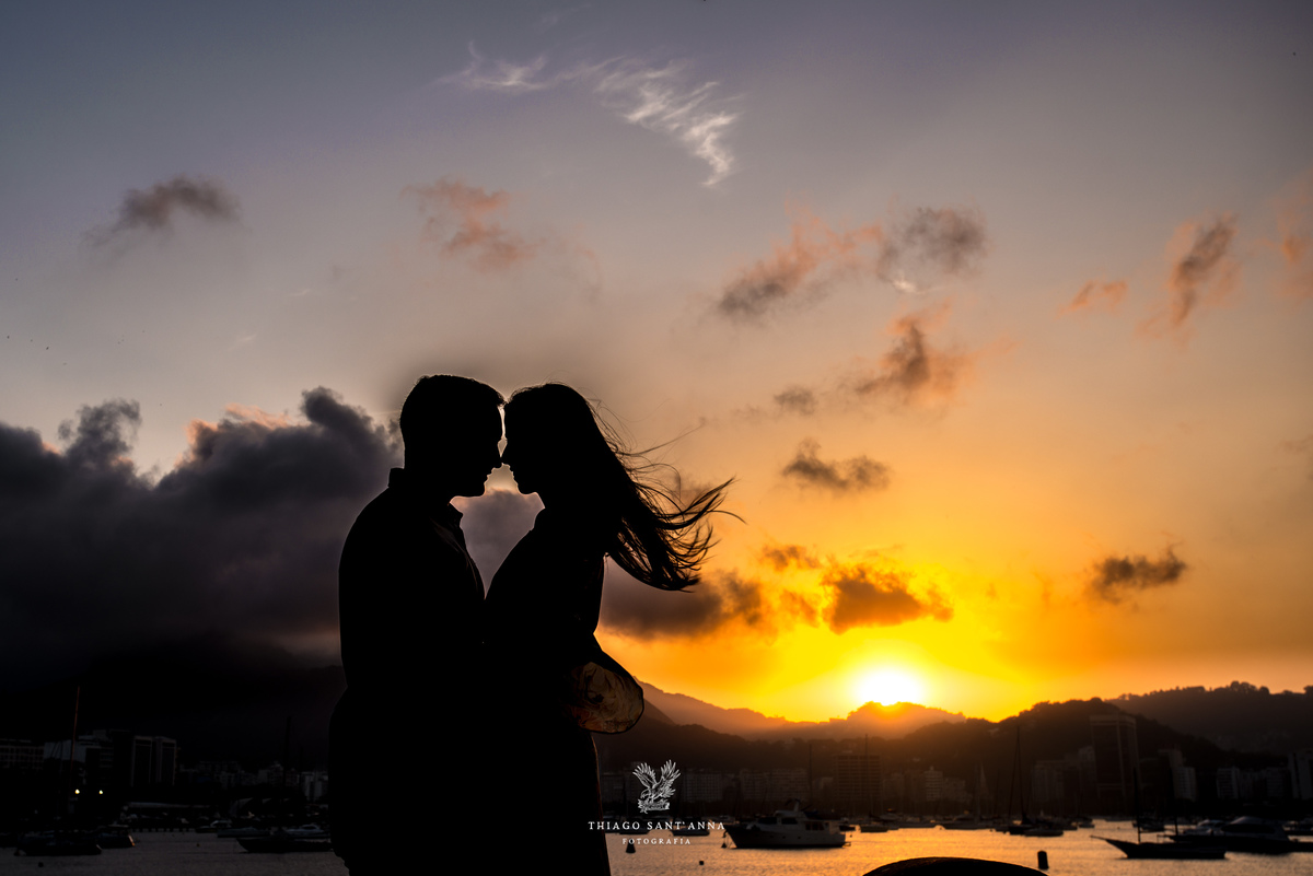 Ensaio de casal pré wedding nascer do sol Urca pão de açúcar