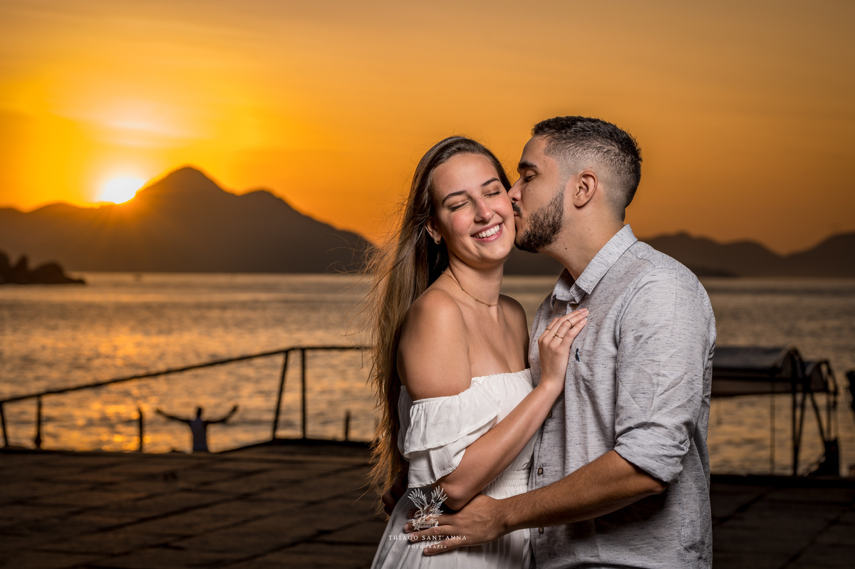 Ensaio de casal pré wedding nascer do sol Urca pão de açúcar
