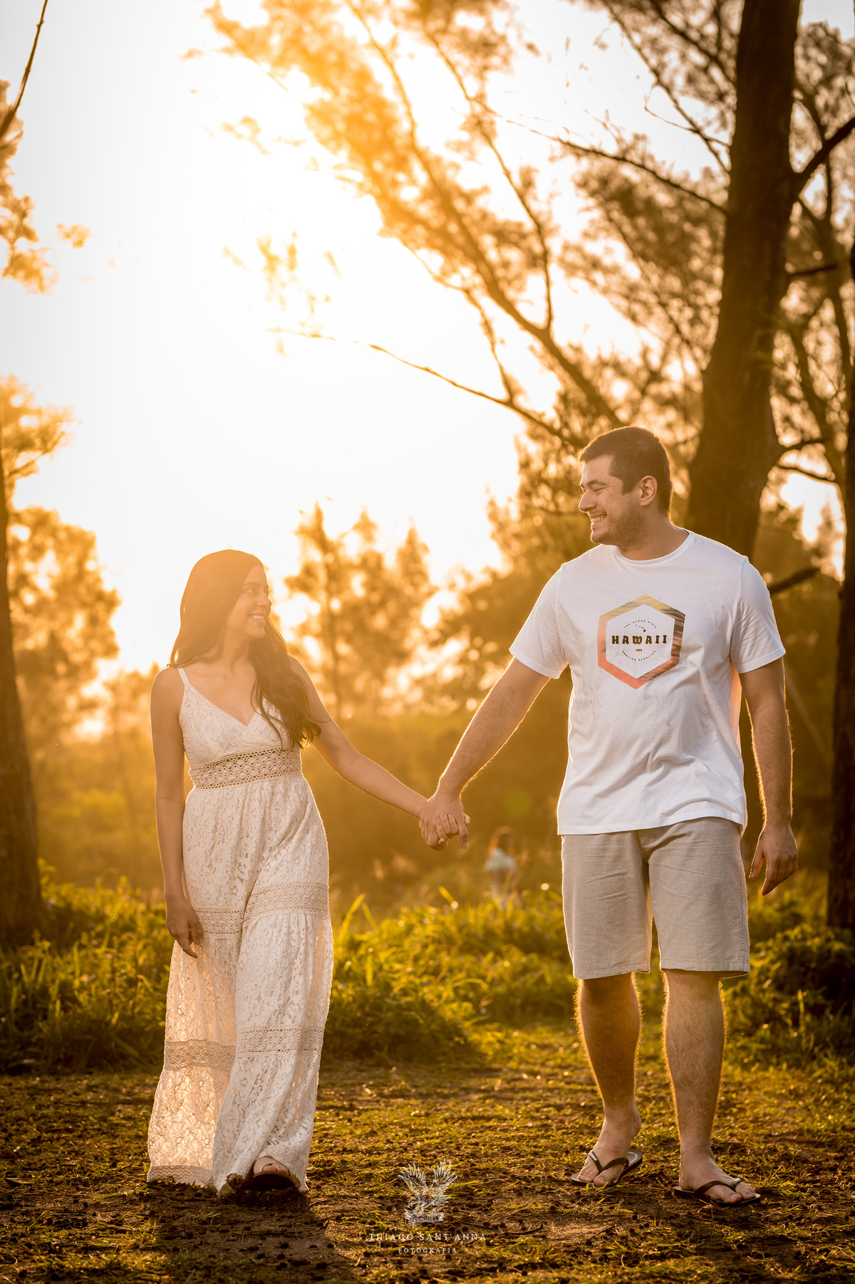 Ensaio externo casal lago por do sol ilha 3 rio de janeiro