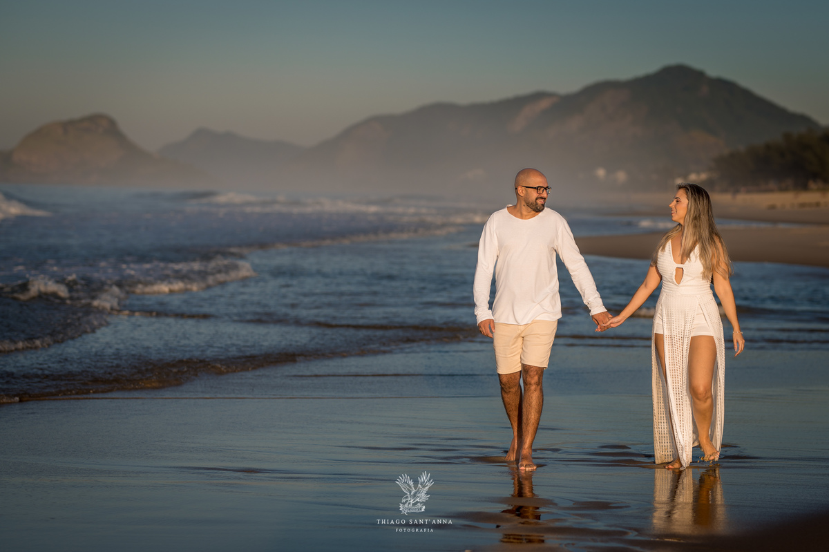 Ensaio casal casamento pré wedding praia da reserva rio de janeiro