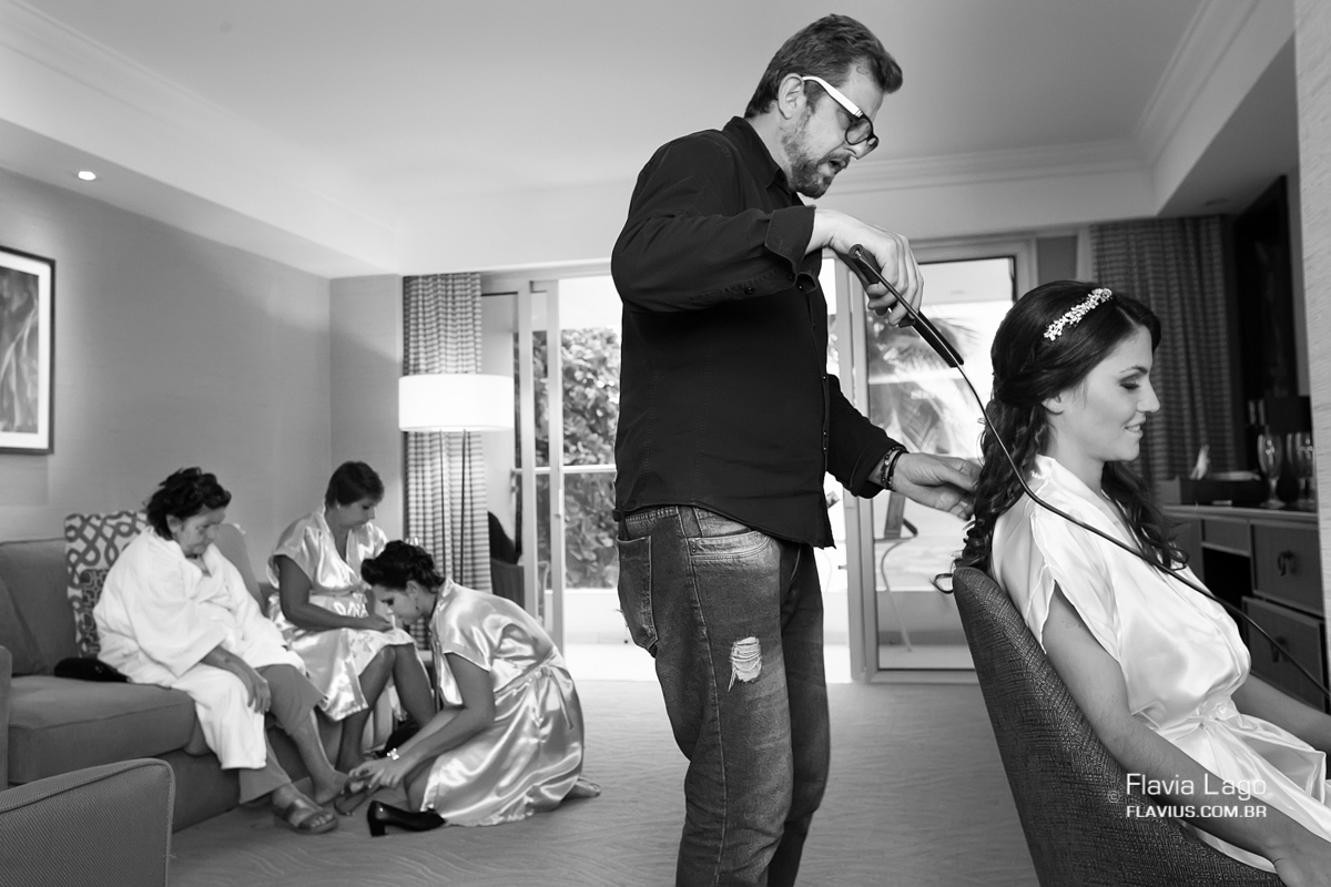 Fotografia de Casamento no Rio de Janeiro RJ Flavia Lago Flavius making of noiva
