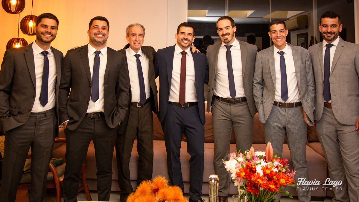 Fotografia de Casamento no Rio de Janeiro RJ Flavia Lago Flavius Making Of noivo amigos