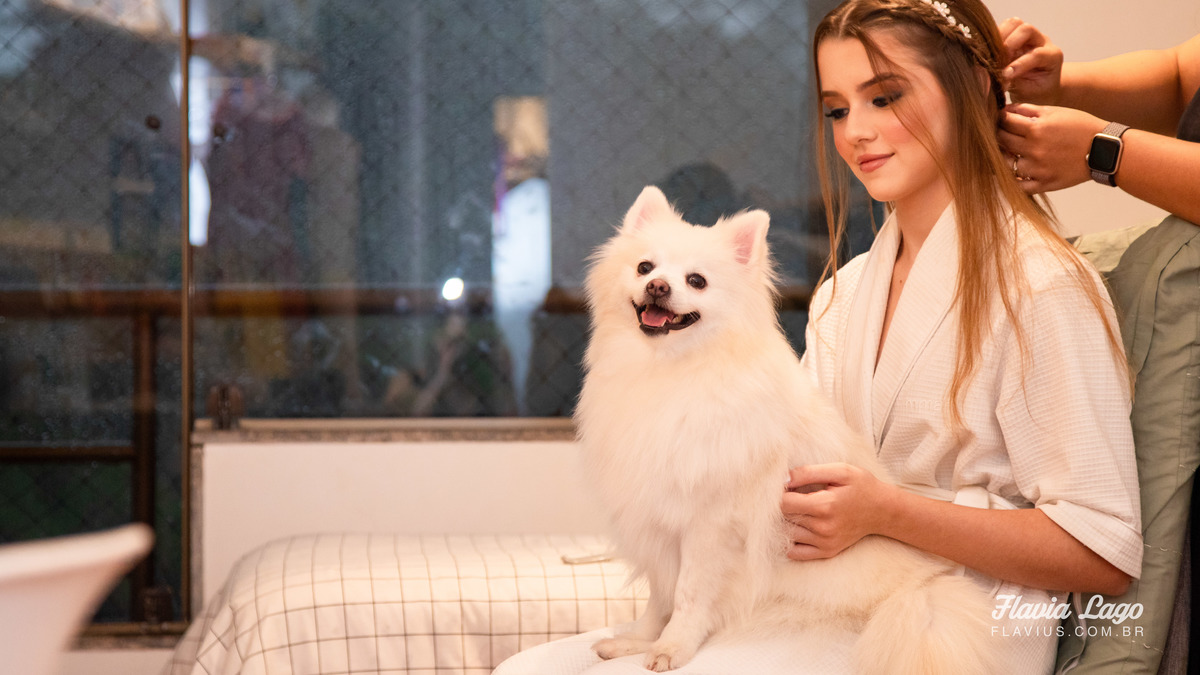 Fotografia de 15 anos no Rio de Janeiro RJ Flavia Lago Flavius XV Festa Spazio Itanhangá making of fotos de quinze anos cachorro
