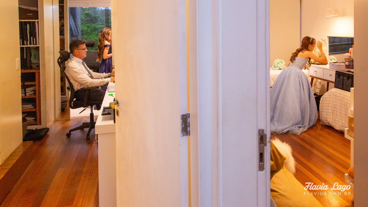 Fotografia de 15 anos no Rio de Janeiro RJ Flavia Lago Flavius XV Festa Spazio Itanhangá making of fotos de quinze anos