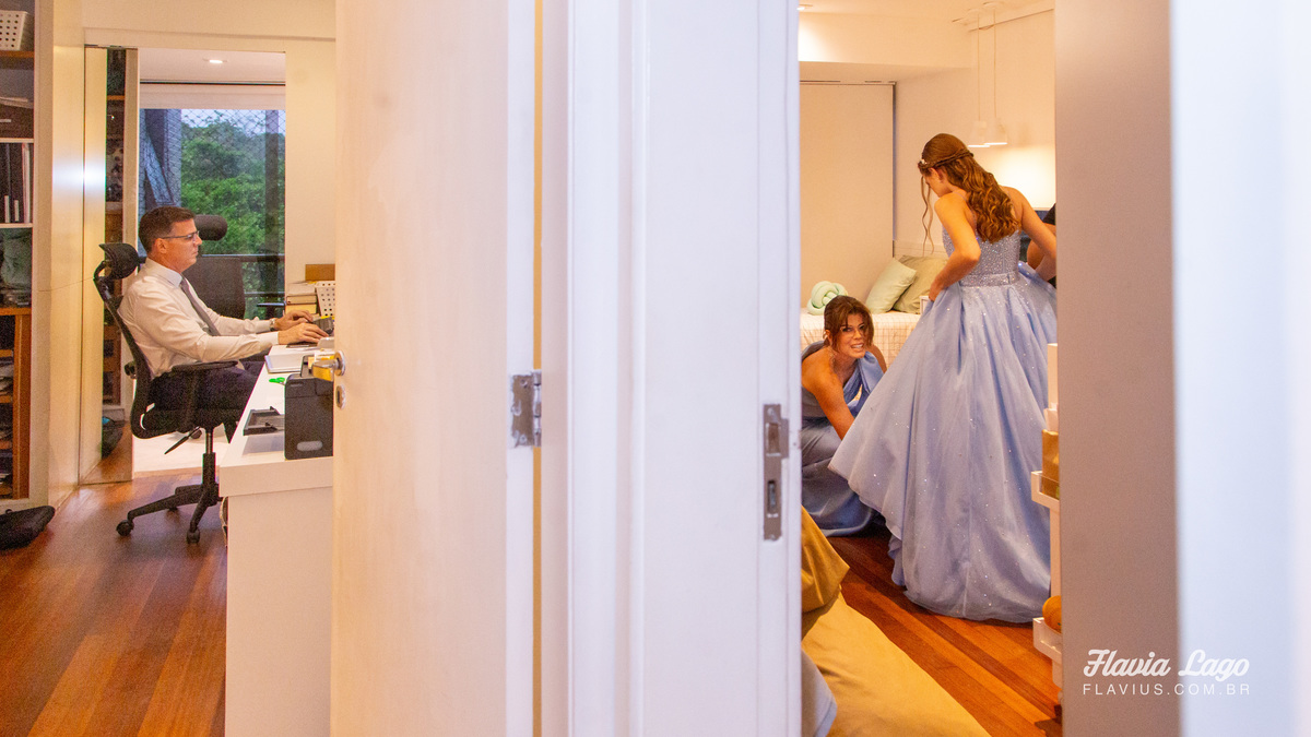 Fotografia de 15 anos no Rio de Janeiro RJ Flavia Lago Flavius XV Festa Spazio Itanhangá making of fotos de quinze anos