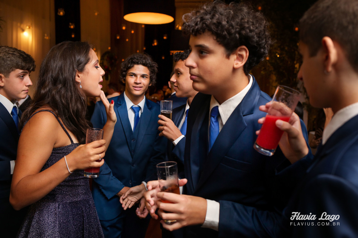 Fotografia de 15 anos no Rio de Janeiro RJ Flavia Lago Flavius XV Festa Spazio Itanhangá convidados e amigos