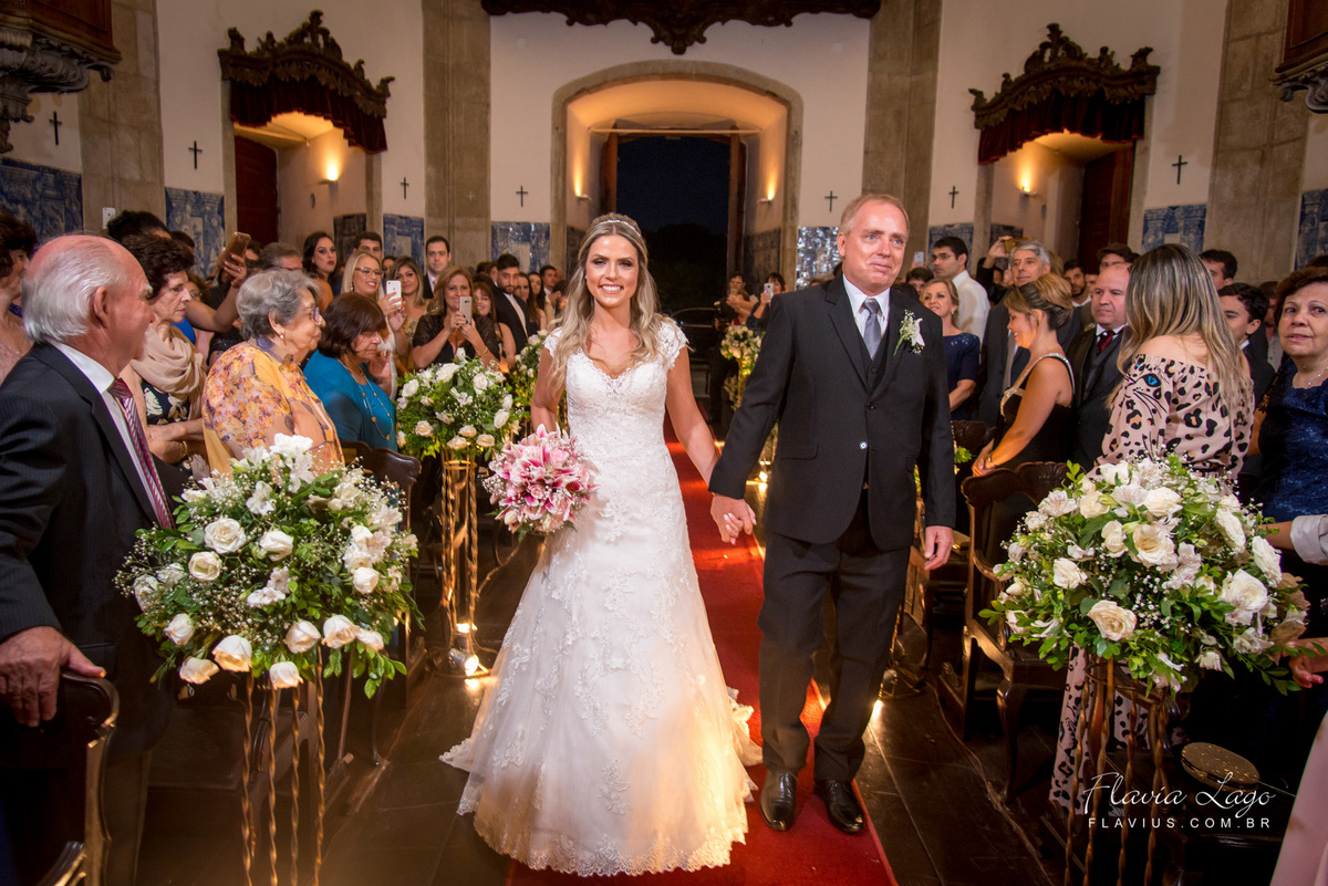 Fotografia de Casamento no Rio de Janeiro RJ Flavia Lago Flavius cerimonia igreja outeiro da gloria