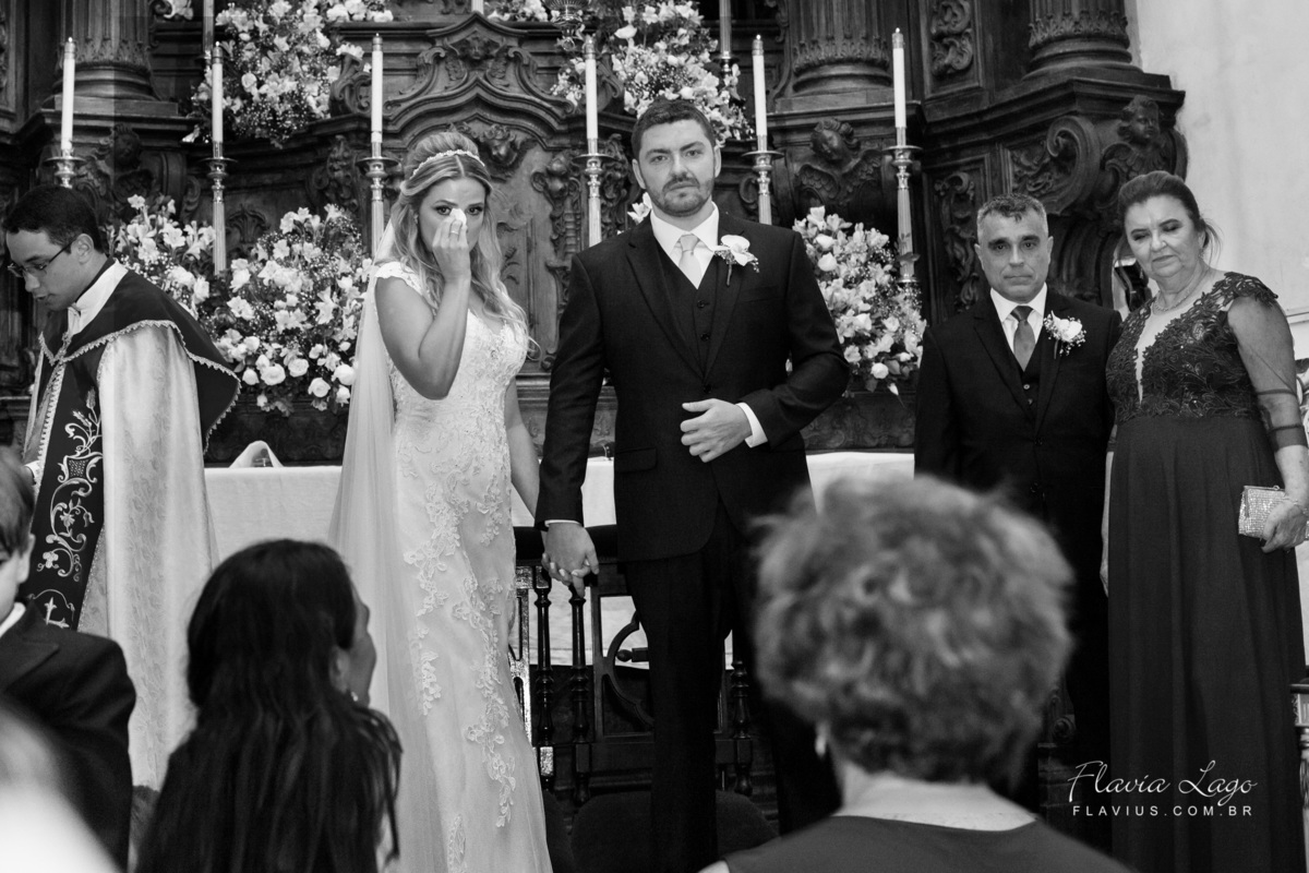 Fotografia de Casamento no Rio de Janeiro RJ Flavia Lago Flavius cerimonia igreja outeiro da gloria