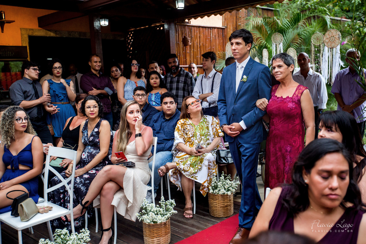 Fotografia de Casamento no Rio de Janeiro RJ Flavia Lago Flavius Cerimonia Ar livre Noivos