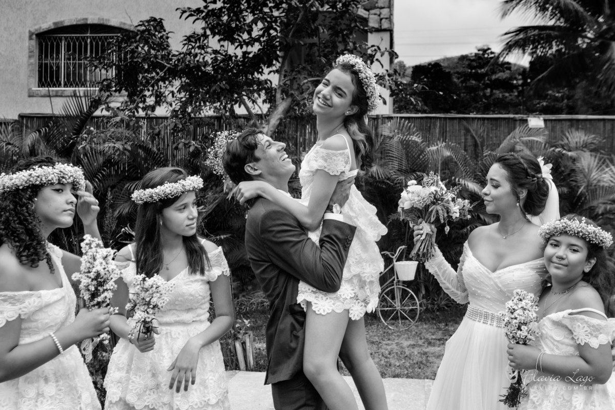 Fotografia de Casamento no Rio de Janeiro RJ Flavia Lago Flavius Cerimonia Ar livre Noivos