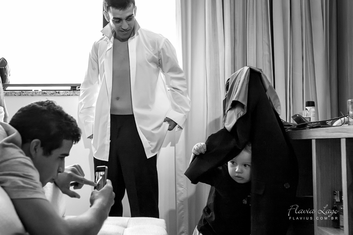 Fotografia de Casamento no Rio de Janeiro RJ Flavia Lago Flavius Making of noivo posado hotel
