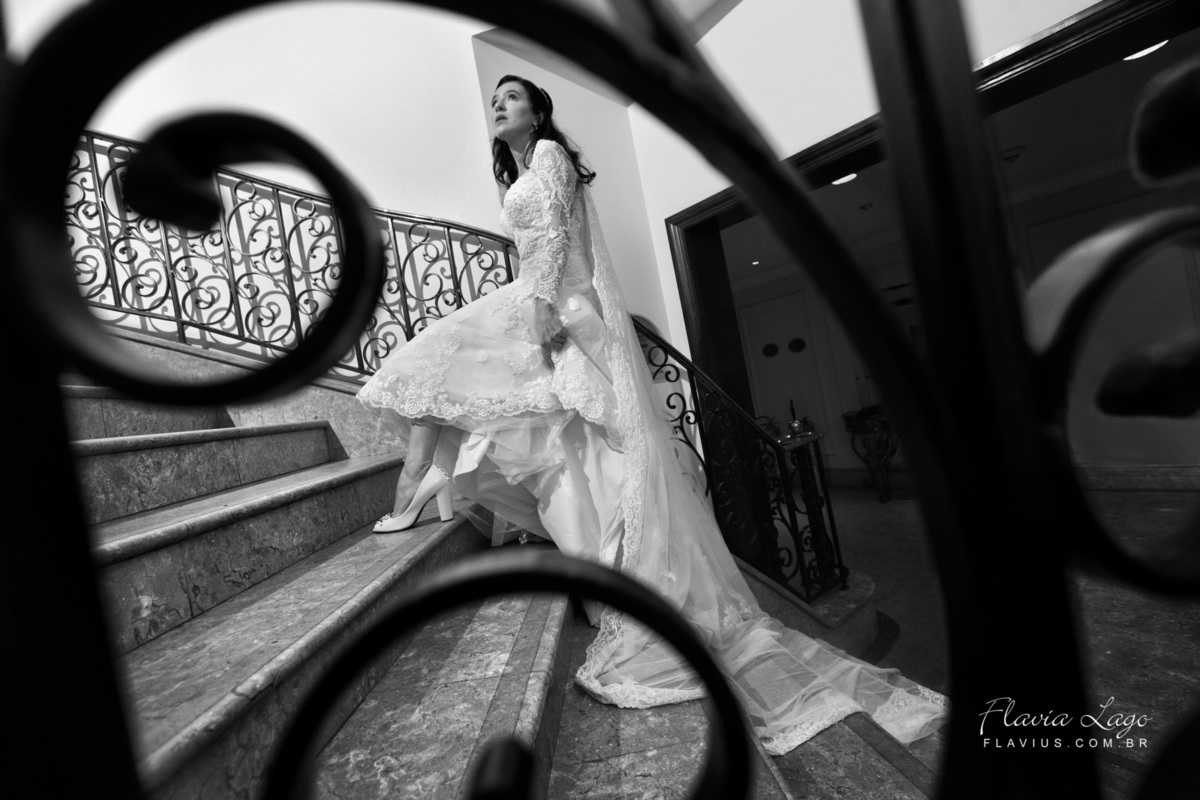Fotografia de Casamento no Rio de Janeiro RJ Flavia Lago Flavius JW Marriott Making Of Noiva Copacabana posada Escada