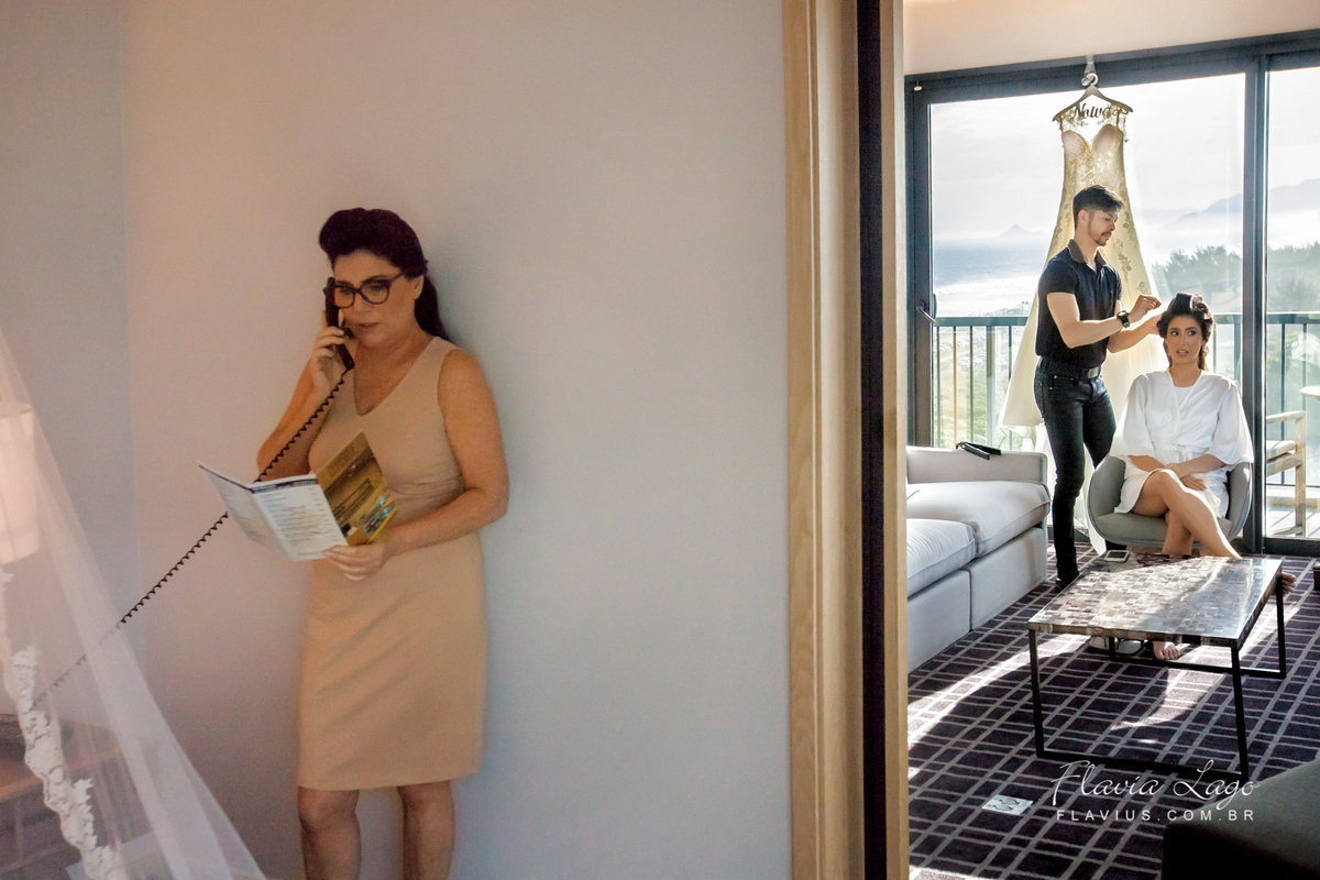 Fotografia de Casamento no Rio de Janeiro RJ Flavia Lago Flavius posado noiva making of hotel grand hyatt