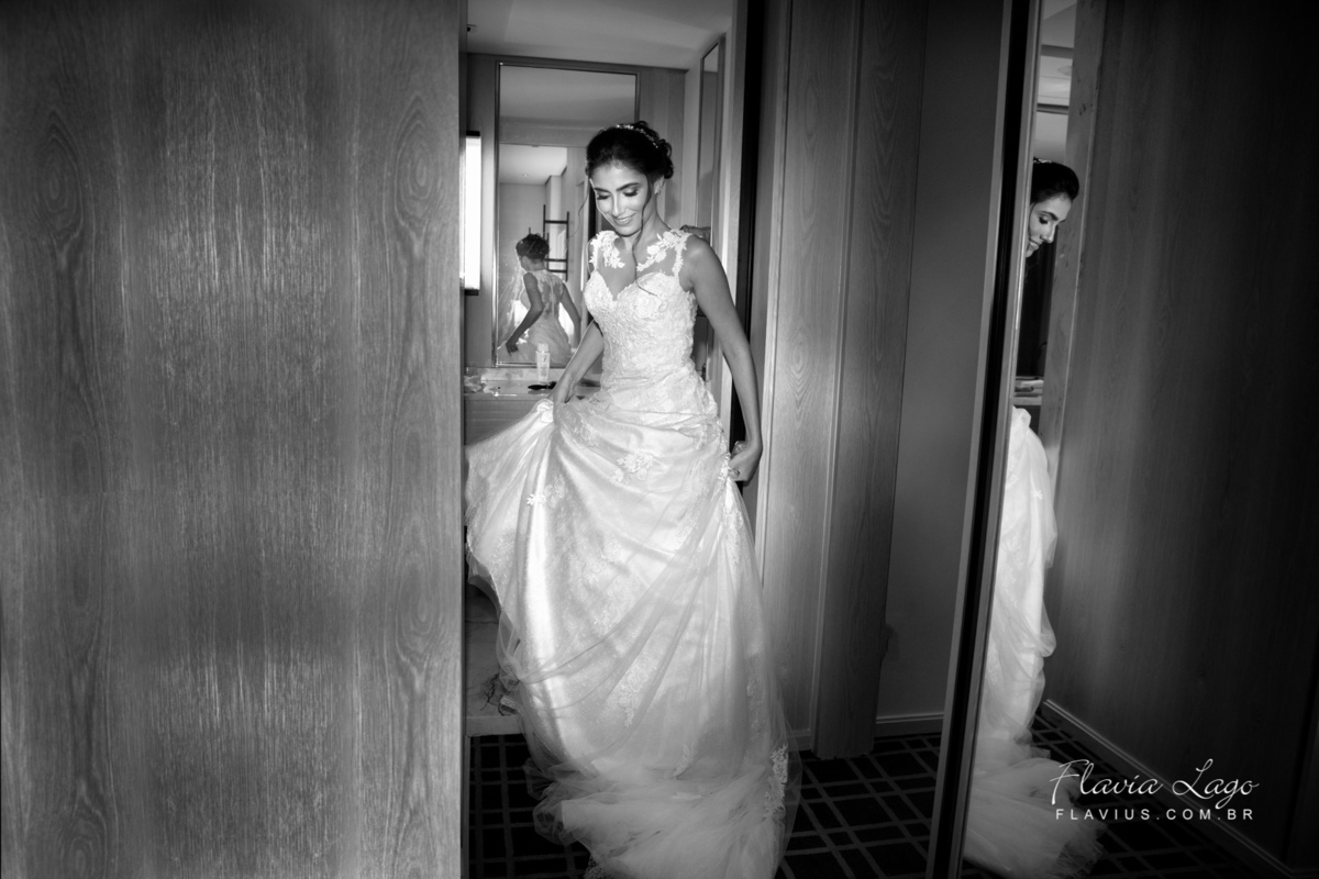 Fotografia de Casamento no Rio de Janeiro RJ Flavia Lago Flavius posado noiva making of hotel grand hyatt