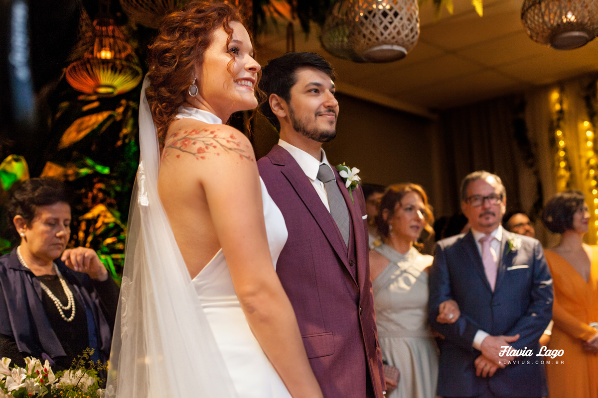 Fotografia de Casamento no Rio de Janeiro RJ Flavia Lago Flavius Spazio  posado  poses Cerimonia