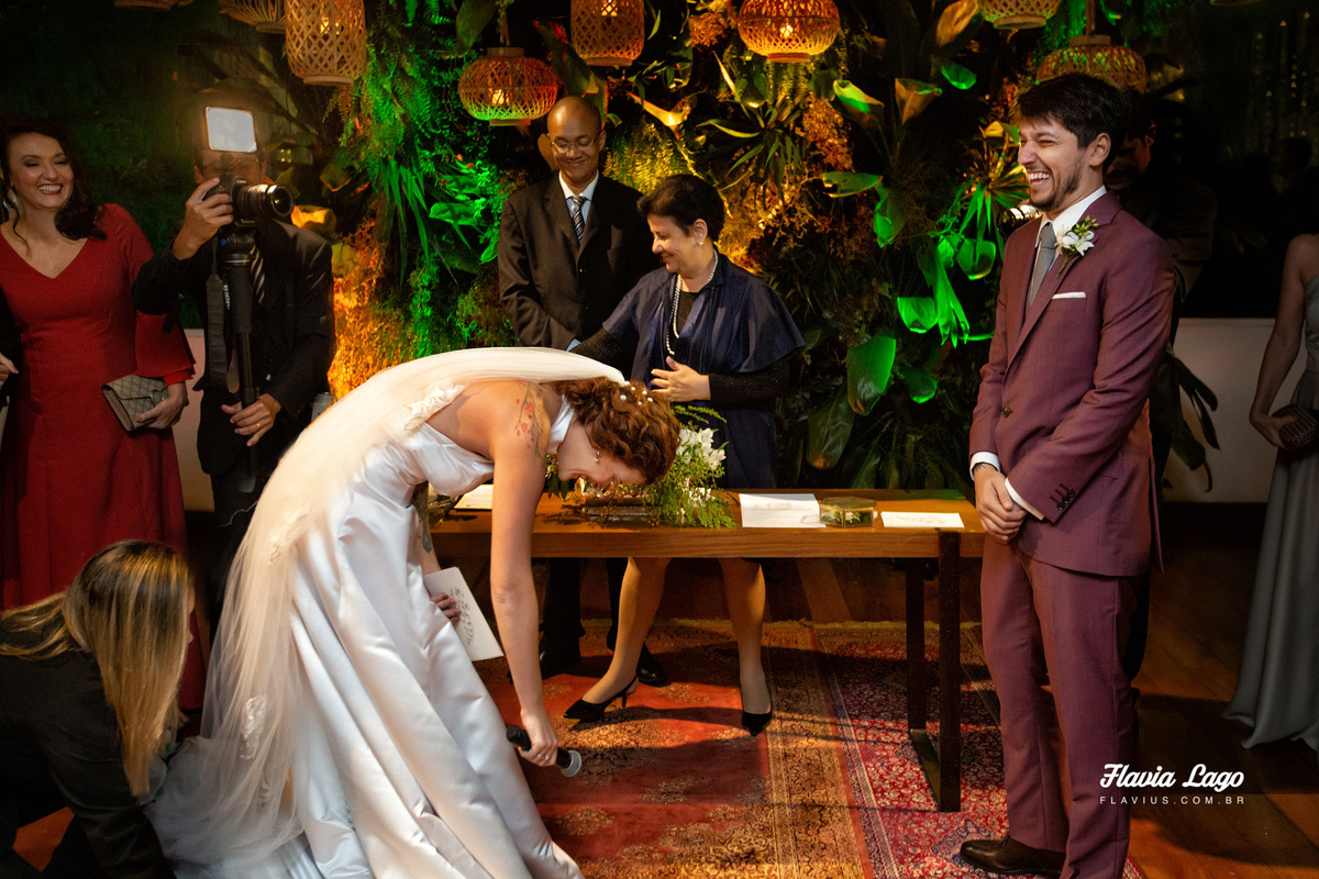 Fotografia de Casamento no Rio de Janeiro RJ Flavia Lago Flavius Spazio  posado  poses Cerimonia