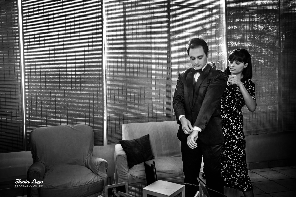 Fotografia de Casamento no Rio de Janeiro RJ Flavia Lago Flavius Making of noivo posado
