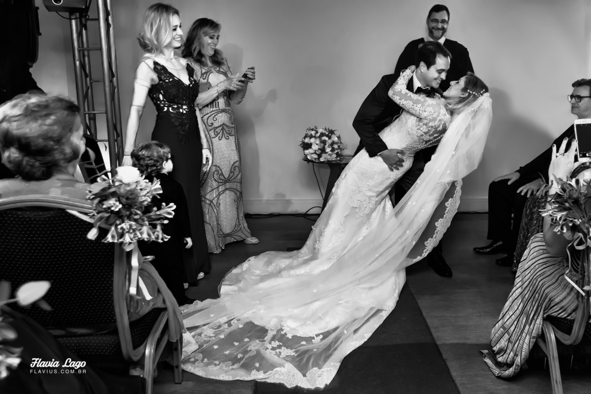 Fotografia de Casamento no Rio de Janeiro RJ Flavia Lago Flavius cerimonia casal noivos