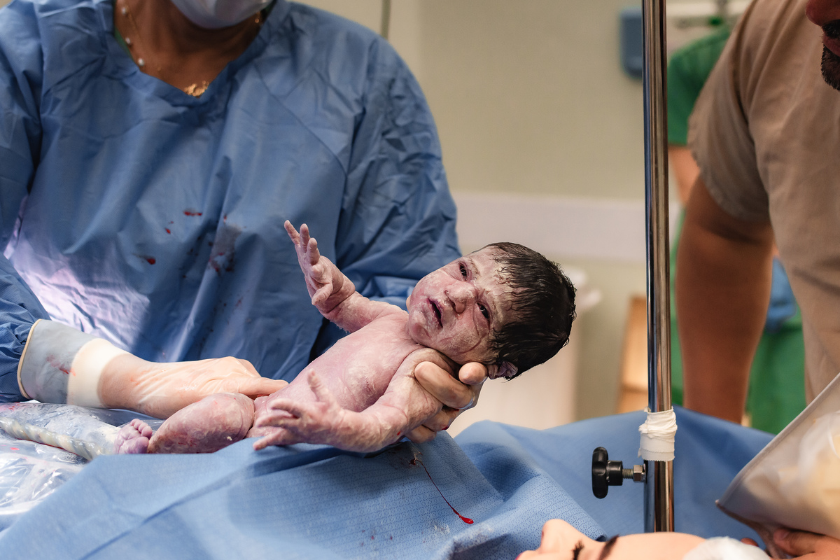 foto de aprto em natal rn - bebê nasceu