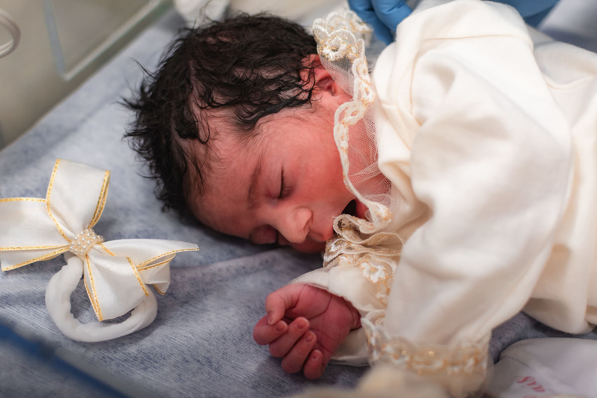 foto de parto em natal rn - a primeira roupa