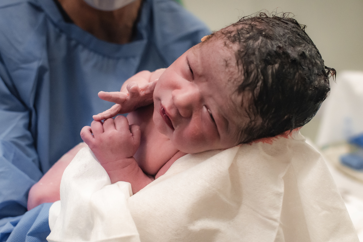 foto de aprto em natal rn - o bebê nasceu
