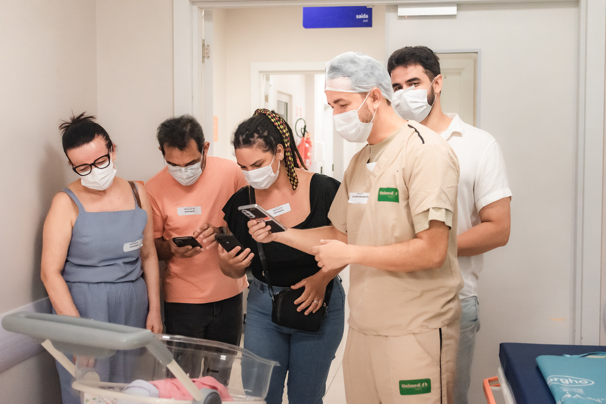 foto de parto em natal - a família reunida