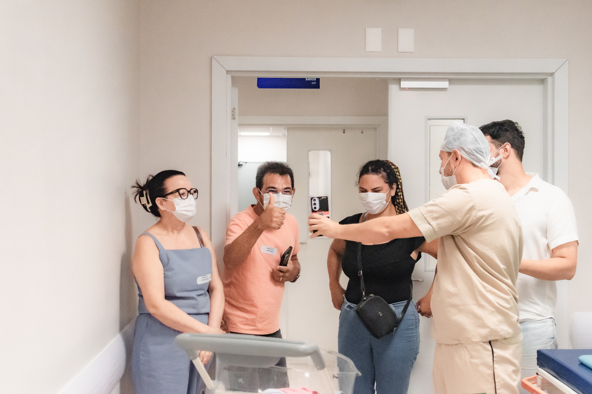 foto de parto em natal - a família reunida