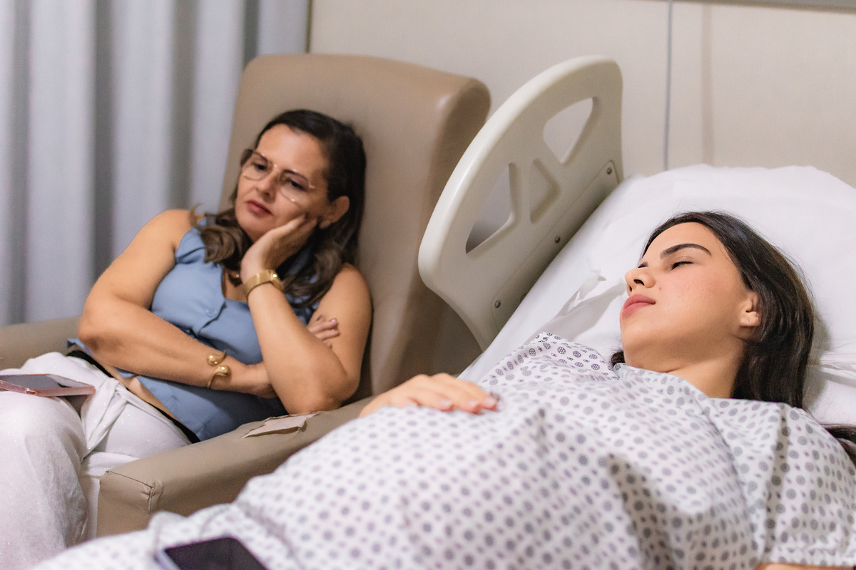 foto de parto por andré pontes -preparativos na maternidade