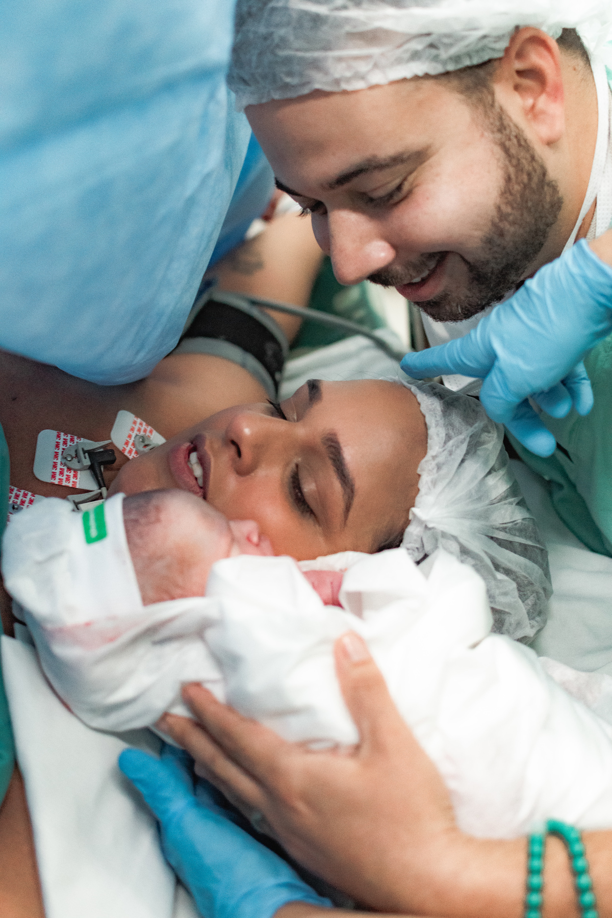 foto de parto em Natal por André Pontes - família reunida