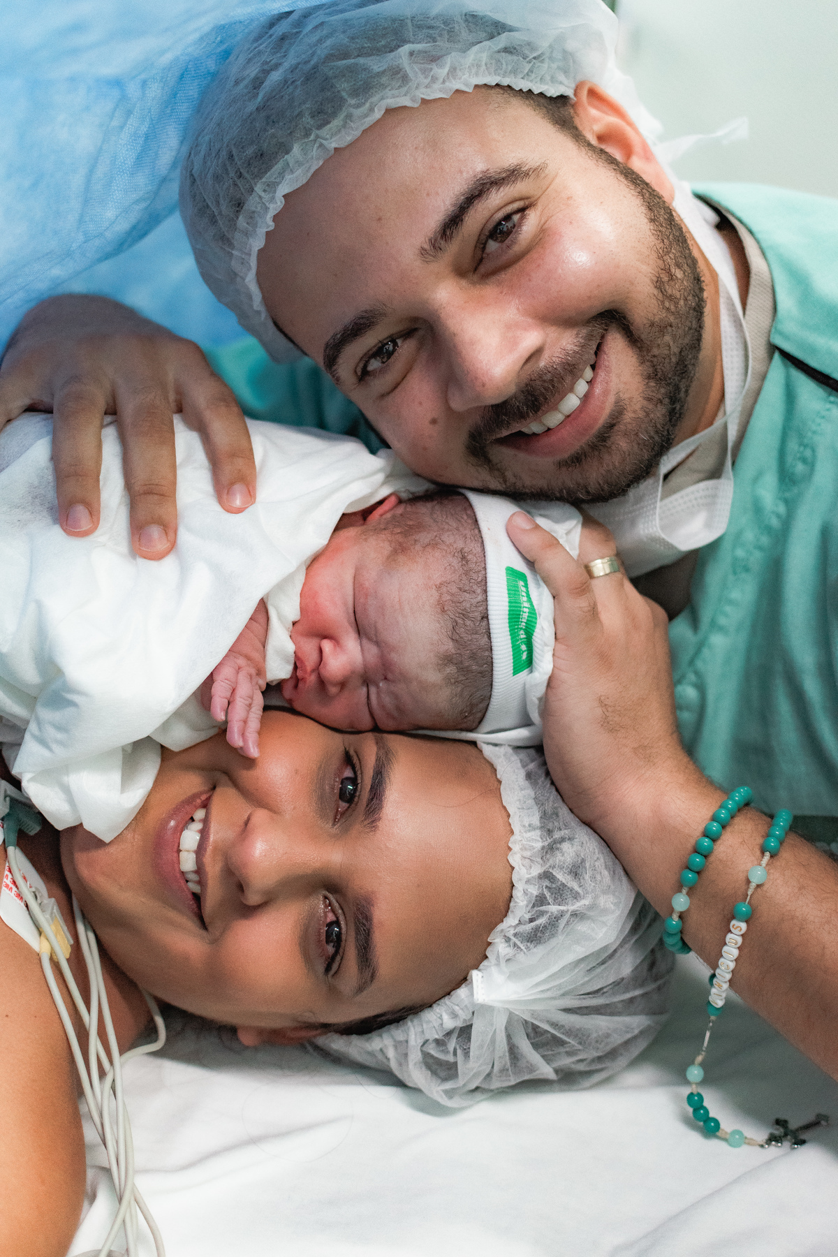 foto de parto em Natal por André Pontes - família reunida