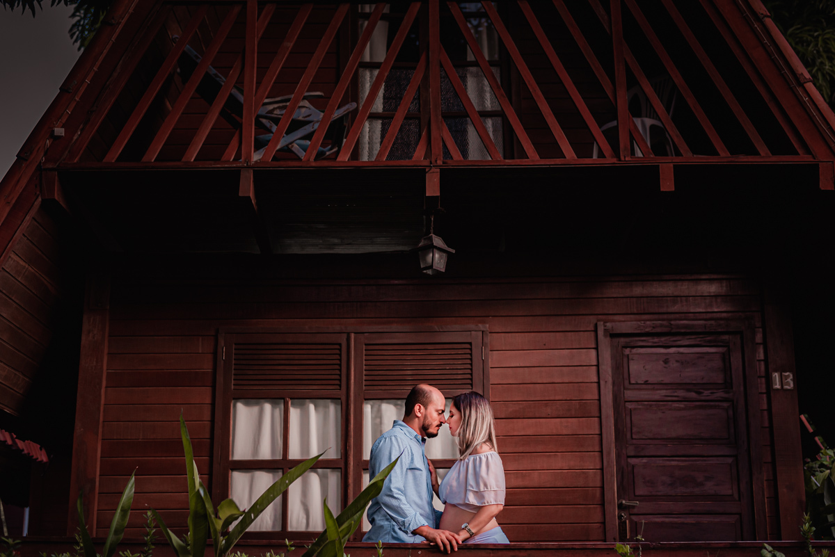 Casal durante a espera do seu primeiro filho.