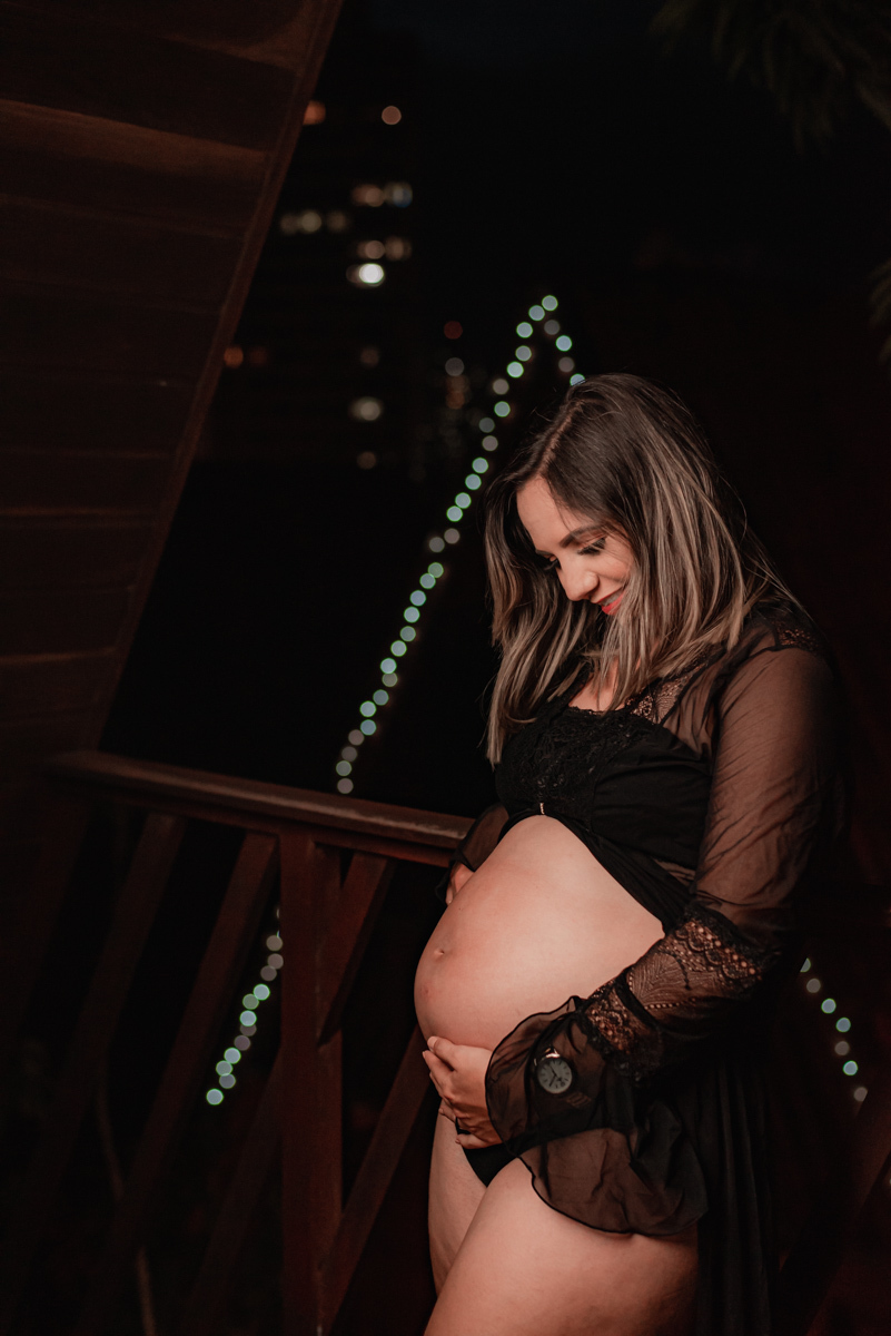 A gestante só sonha com a chegada do seu filho.