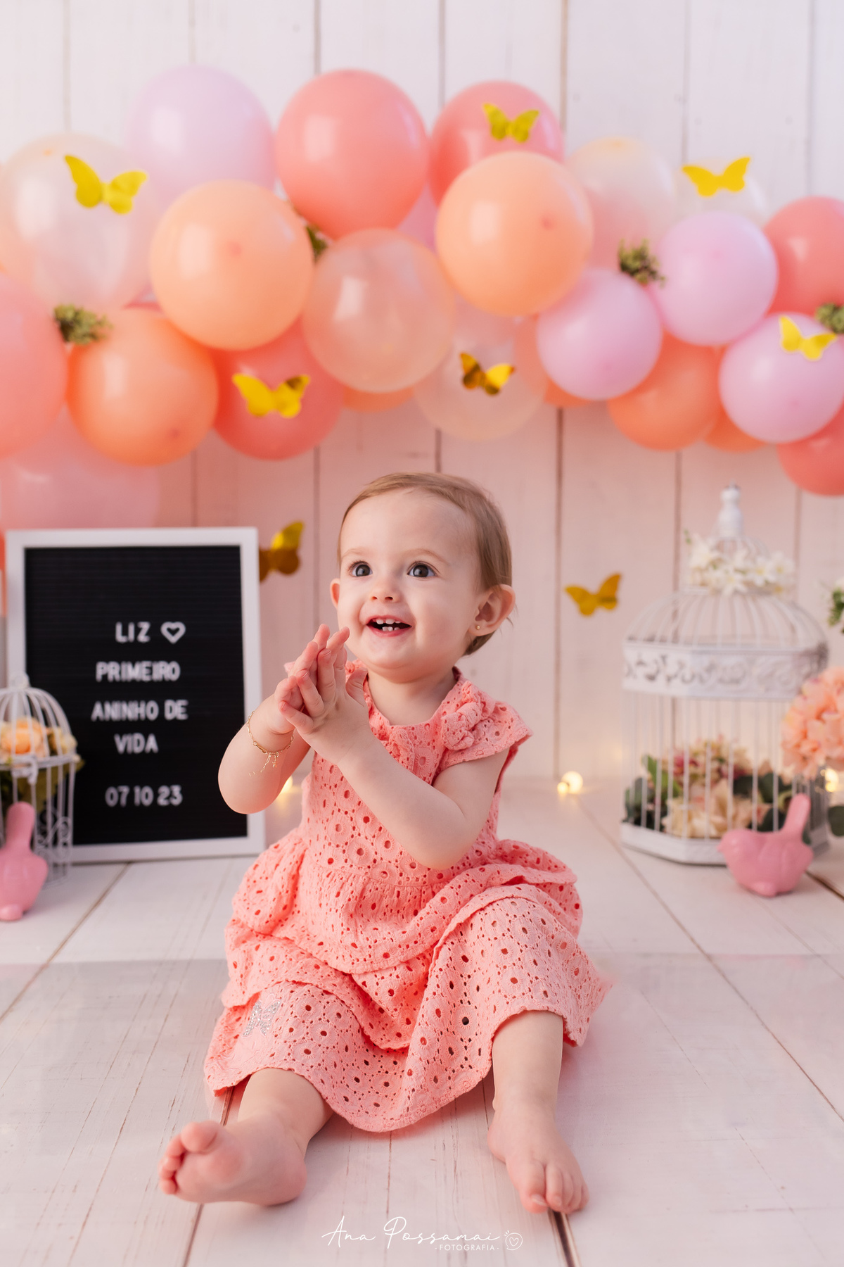 ensaio smash the cake ensaio de um ano do bebê com balões e bolo em bento gonçalves por ana possamai fotografia 