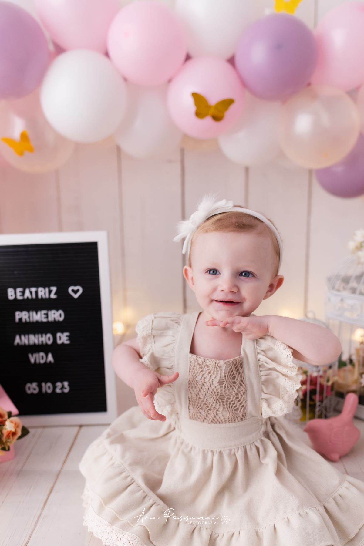 ensaio smash the cake ensaio de um ano do bebê com balões e bolo em bento gonçalves por ana possamai fotografia 