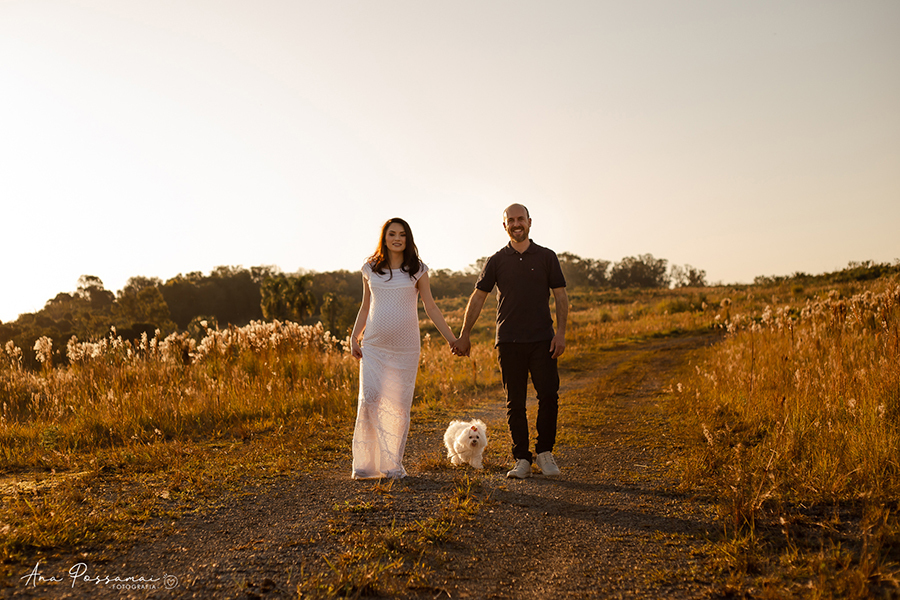 ensaio gestante em bento gonçalves alto das videiras ana possamai fotografia com pet