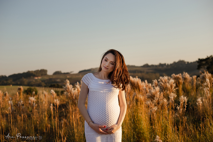 ensaio gestante em bento gonçalves alto das videiras ana possamai fotografia com pet