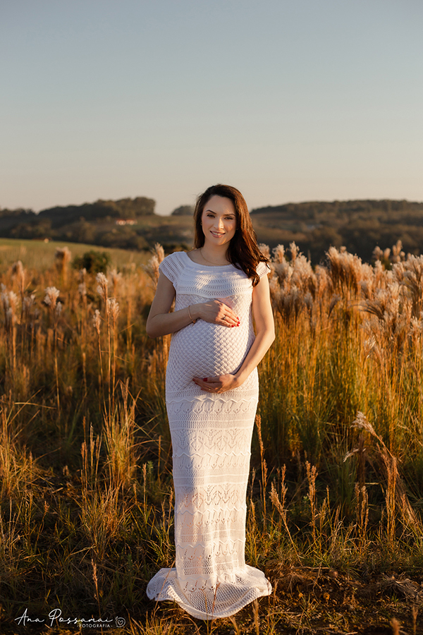 ensaio gestante em bento gonçalves alto das videiras ana possamai fotografia com pet