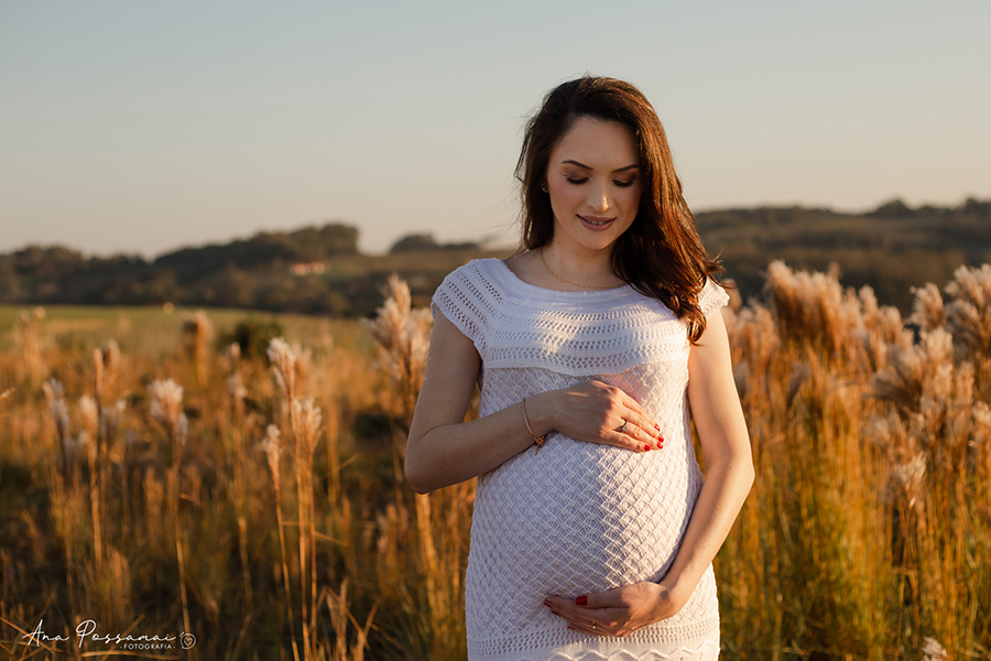 ensaio gestante em bento gonçalves alto das videiras ana possamai fotografia com pet