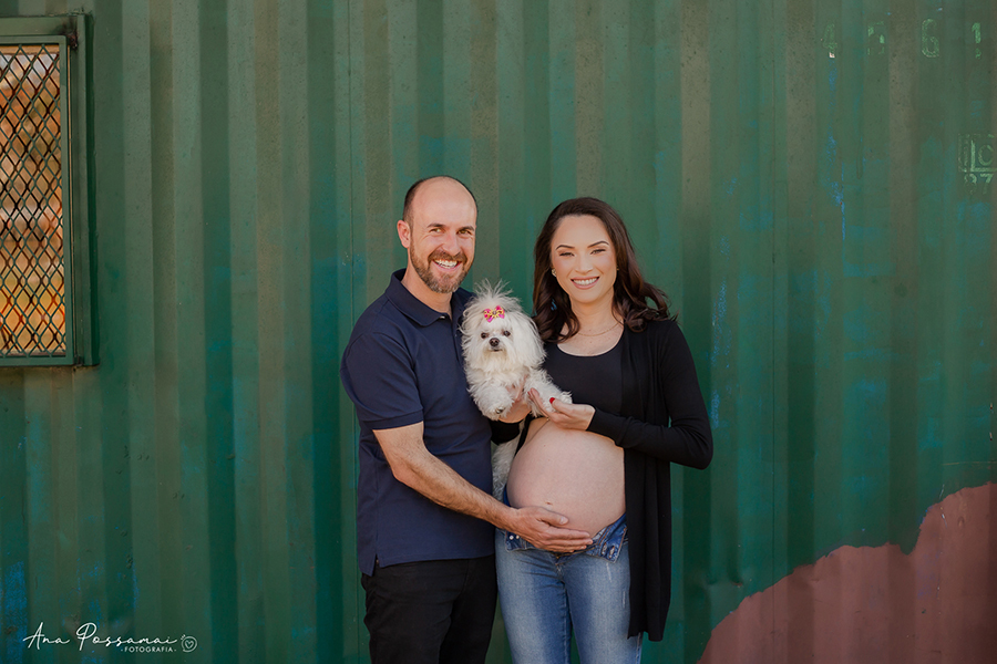 ensaio gestante em bento gonçalves villa michelon ana possamai fotografia com pet
