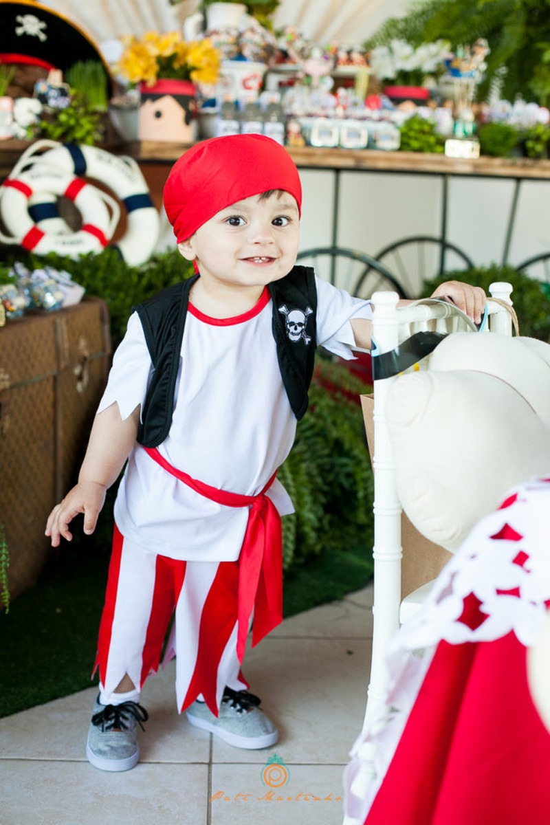 Fotografa de Aniversario de crianca, infantil Matheus – 1 ano, tema de pirata infantil 
