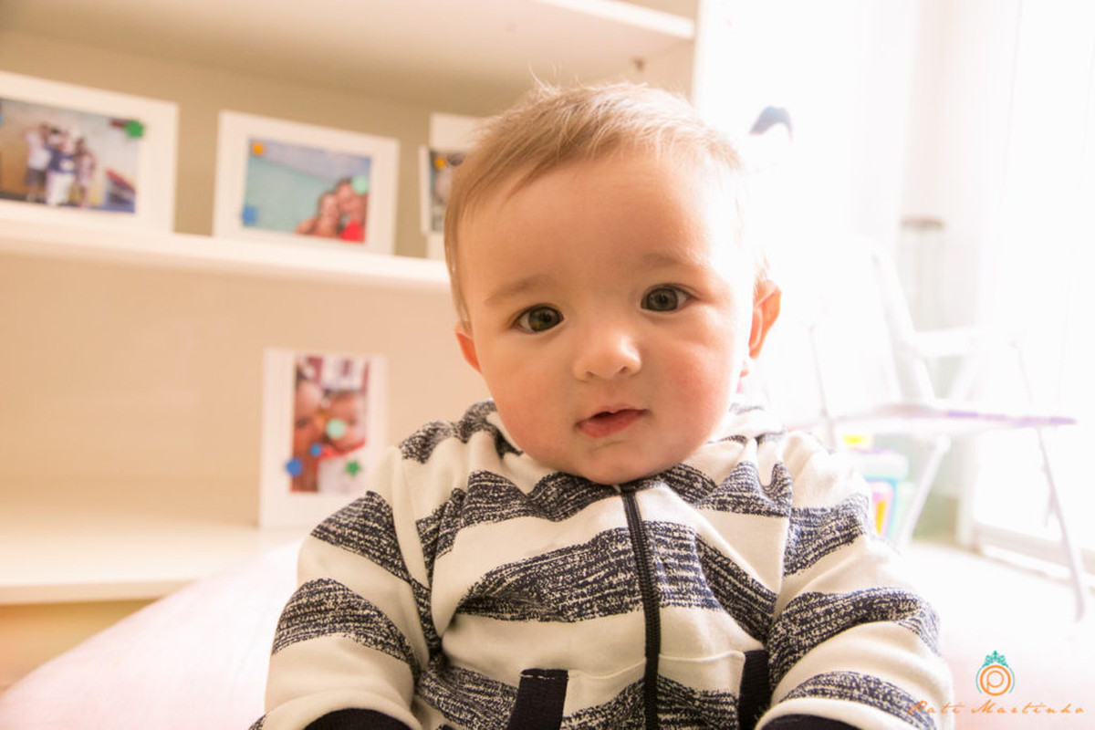 Fotos de acompanhamento de bebe, Daniel – 6 meses