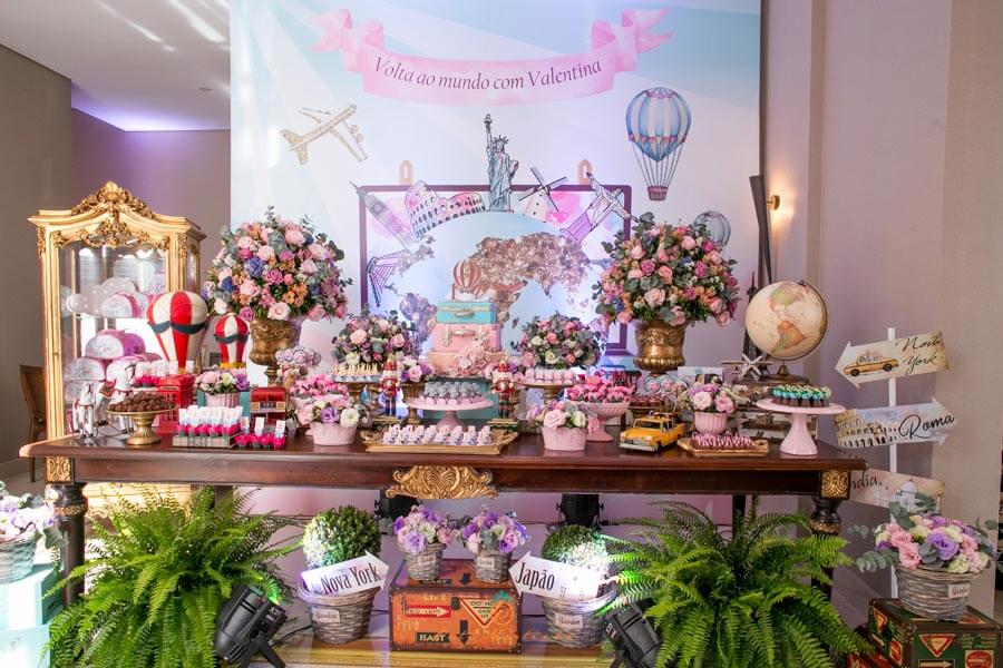 fotos aniversario infantil, festa de 01 ano, fotos festa infantil, foto de crianca, foto de gestante curitiba, valentina tema de viajem, festa infantil de luxo curitba, tema volta ao mundo 