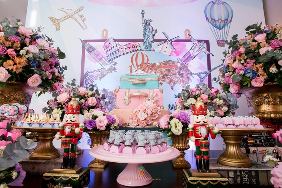 fotos aniversario infantil, festa de 01 ano, fotos festa infantil, foto de crianca, foto de gestante curitiba, valentina tema de viajem, festa infantil de luxo curitba, tema volta ao mundo 