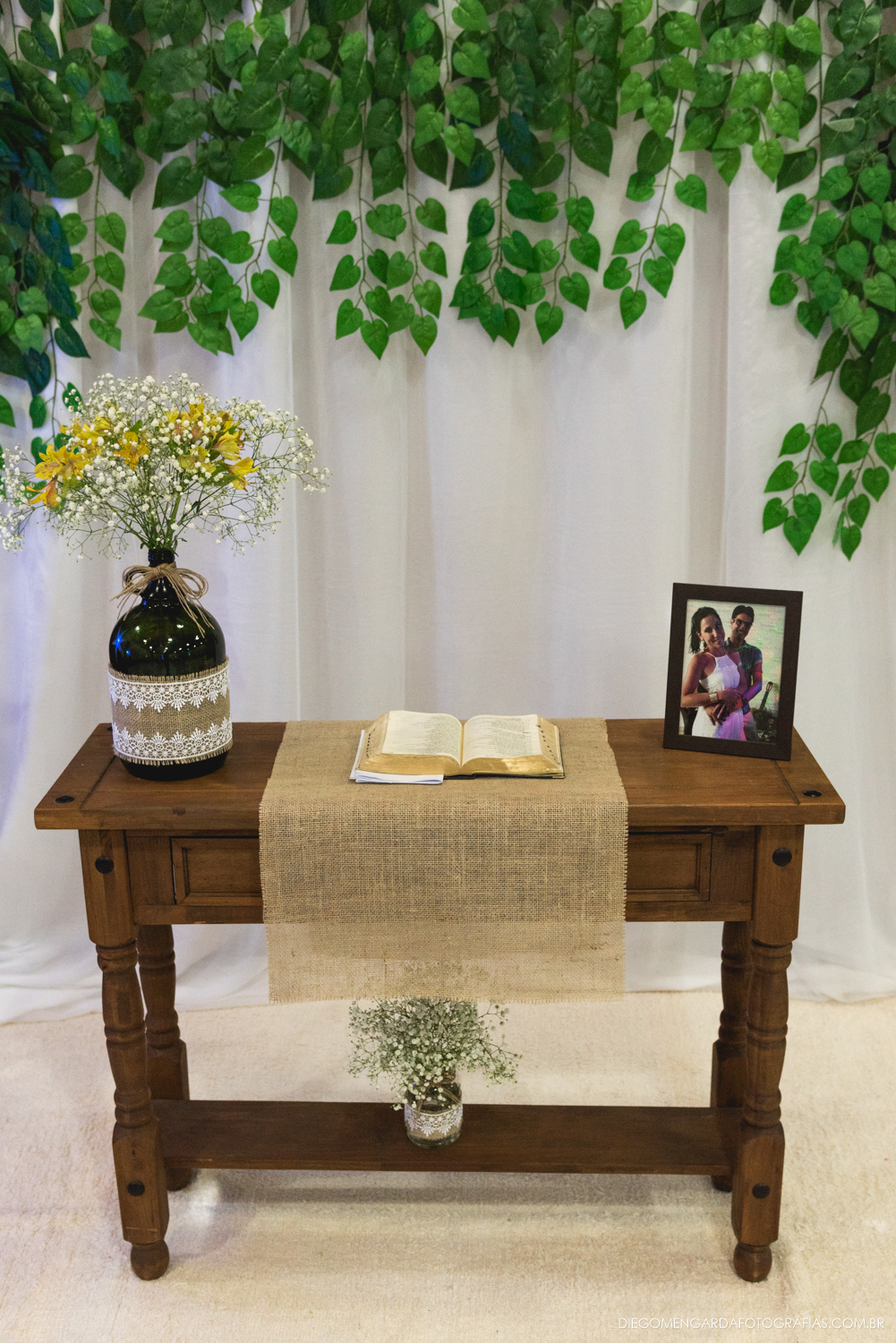 Mesa casamento civil