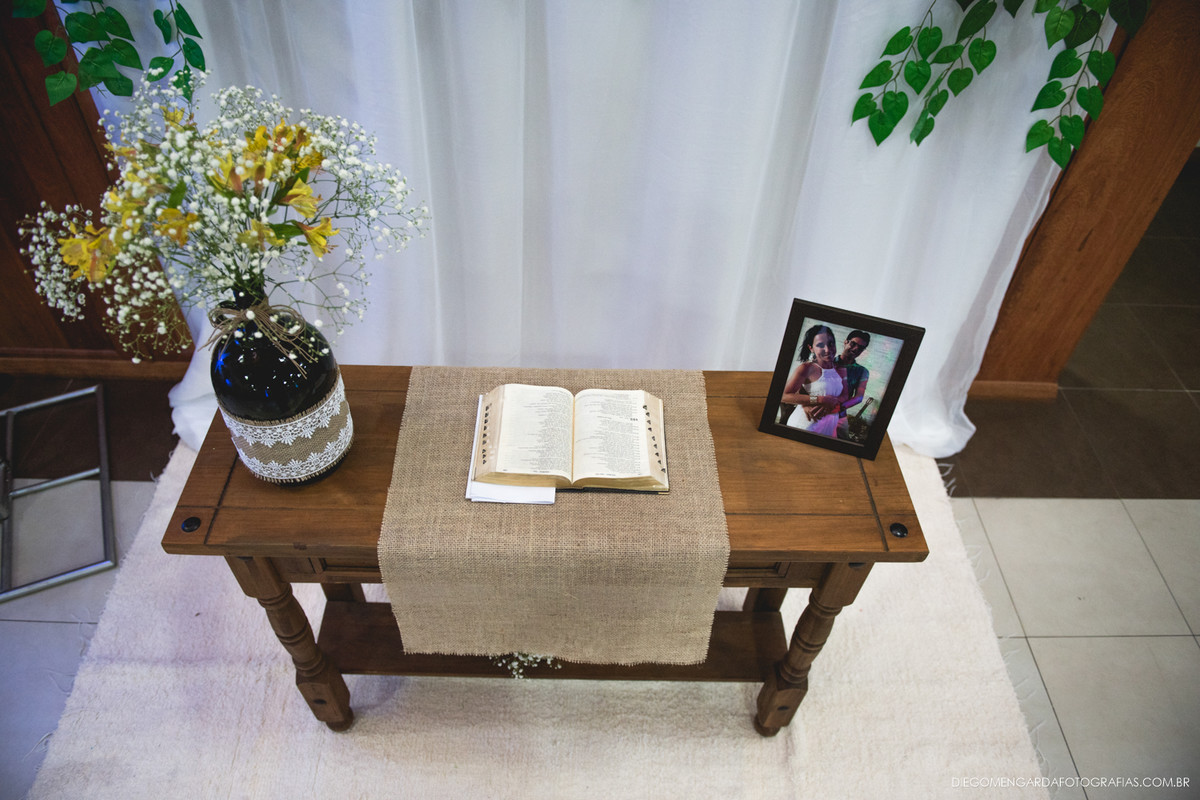 Mesa casamento civil