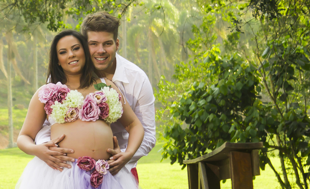 Fotos de gestante na fazenda