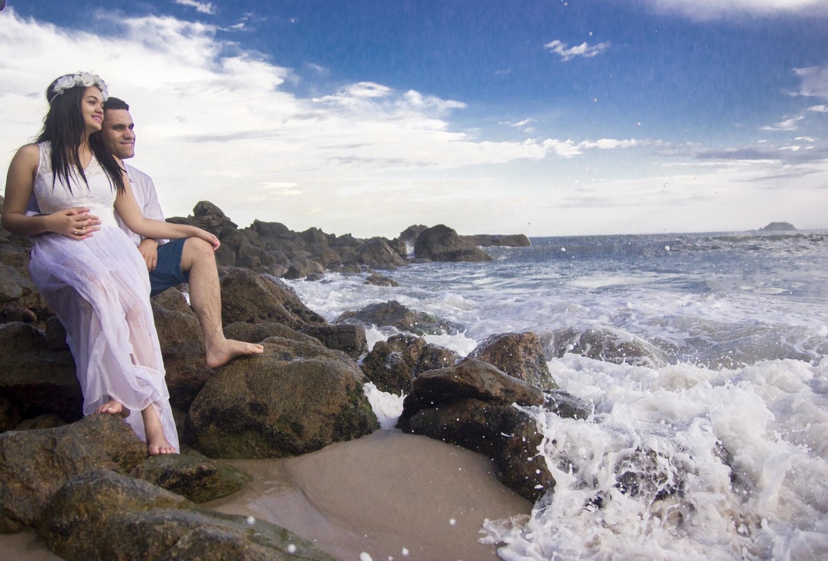 Noivos fotos na praia