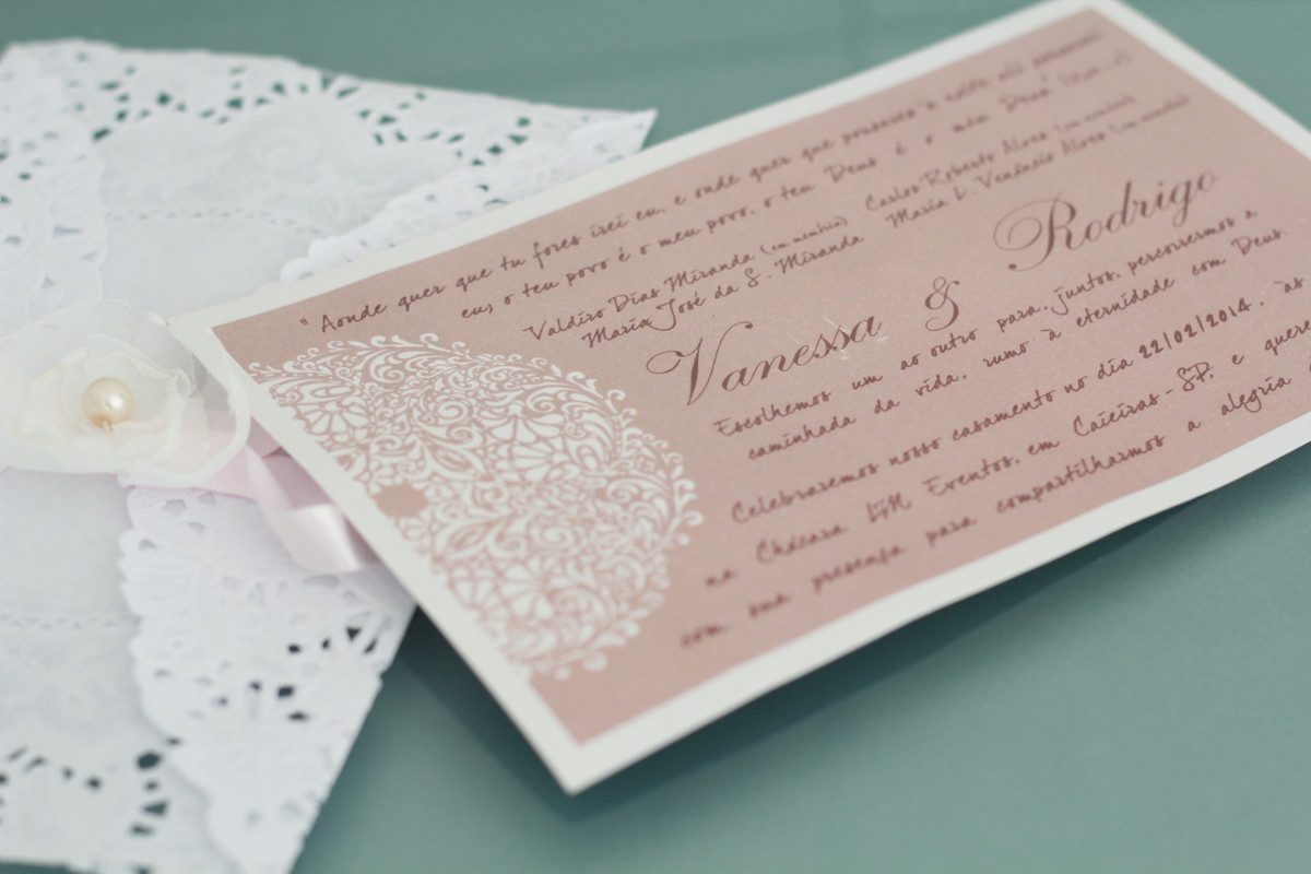 Convite de casamento